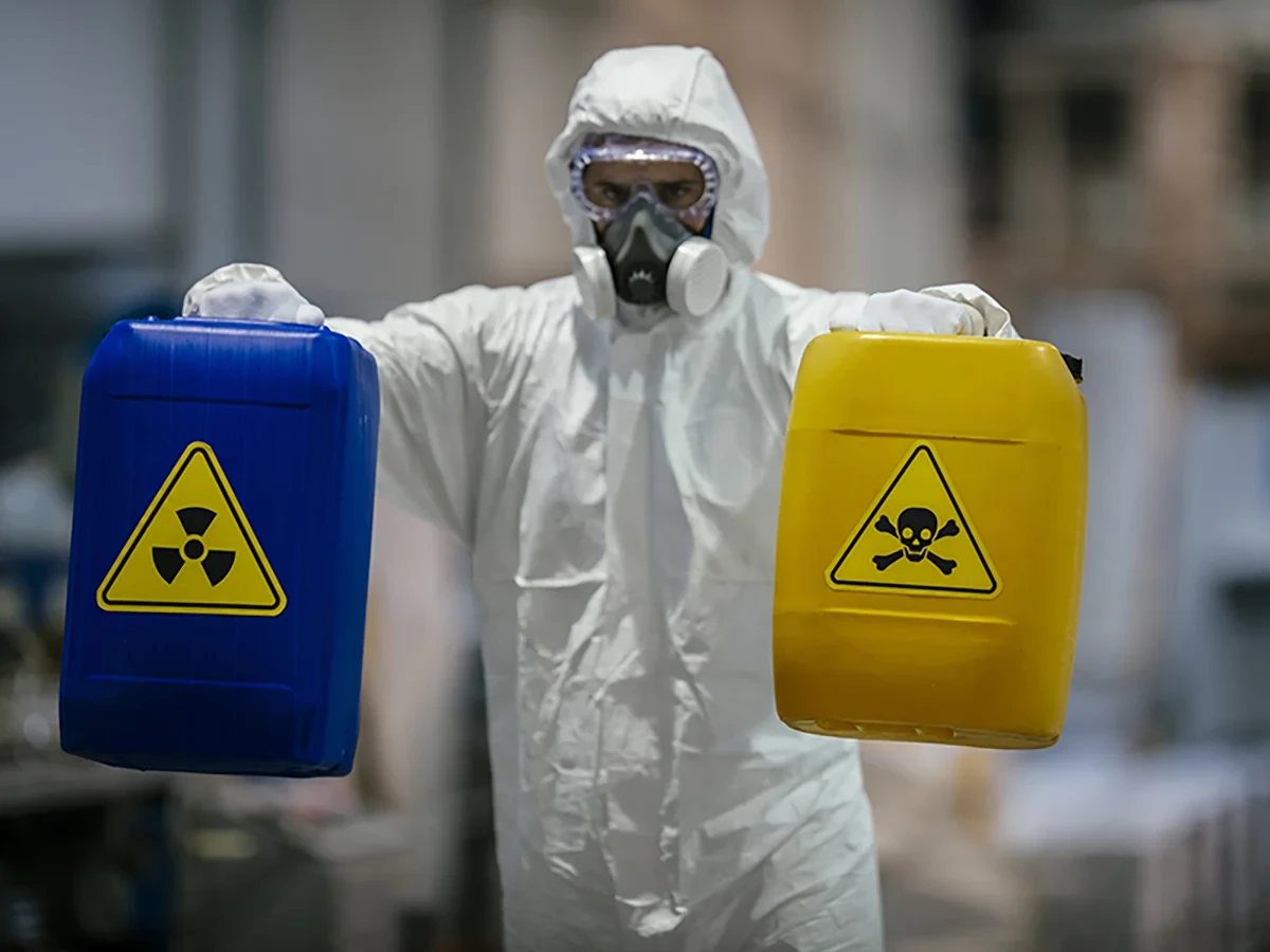 Biohazard cleanup technicians in protective equipment at a remediation scene in Smyrna, TN